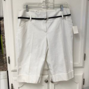 Cato size 10 dressy white shorts NWT